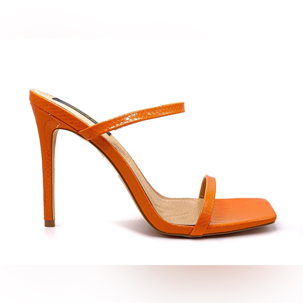 Fashion Nova Vibrant Orange Heels